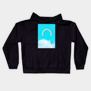 Rainbow an Clouds Kids Hoodie